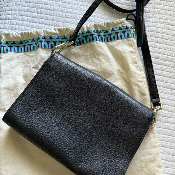 Tory Burch Black Crossbody Bag with Gold Accents - Picture 4 of 9